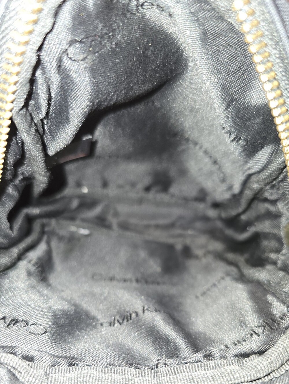 Calvin Klein Black Crossbody Mini Phone Bag - Picture 6 of 6